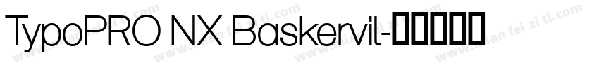 TypoPRO NX Baskervil字体转换
